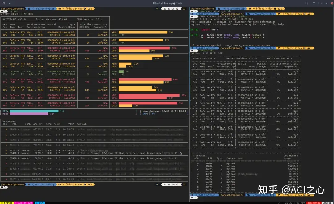 nvitop: 史上最强GPU性能实时监测工具- 知乎