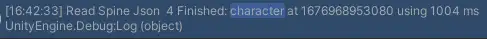 图 3 character.json 格式数据的加载耗时1004ms
