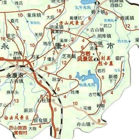 永康市街道划分区域图图片