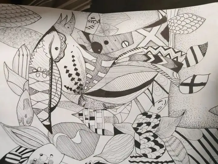 笔绘青春活力 共沐艺术阳光 | 塘栖校区优秀绘画作业展示(图22)