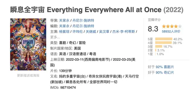 《瞬息全宇宙》——唯有爱，可解万难(瞬息万变是成语吗?)