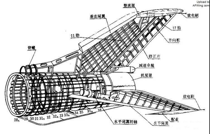高清飞机结构图解剖图图片