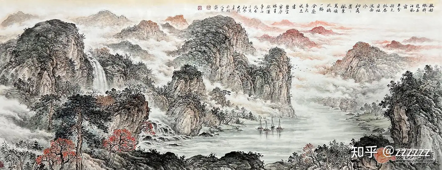 中国画山水——叶大隐老师作品为你展现国画之美- 知乎