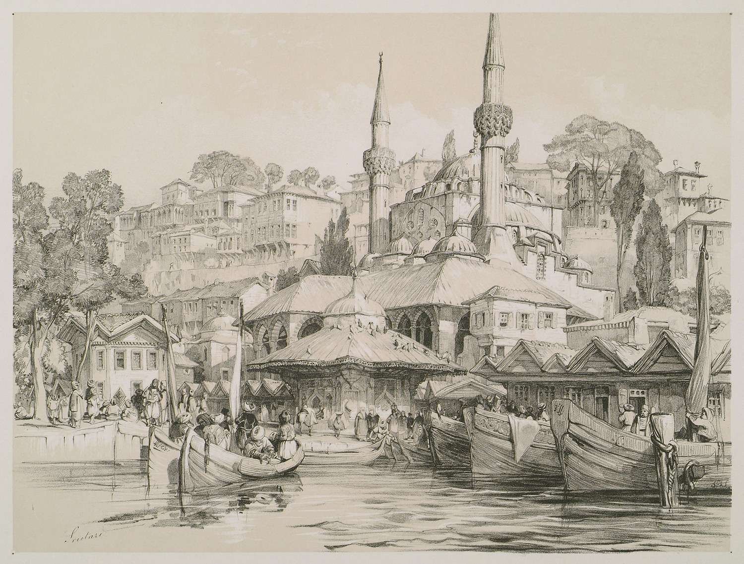 于斯屈达尔(君堡亚洲部分)的一个码头