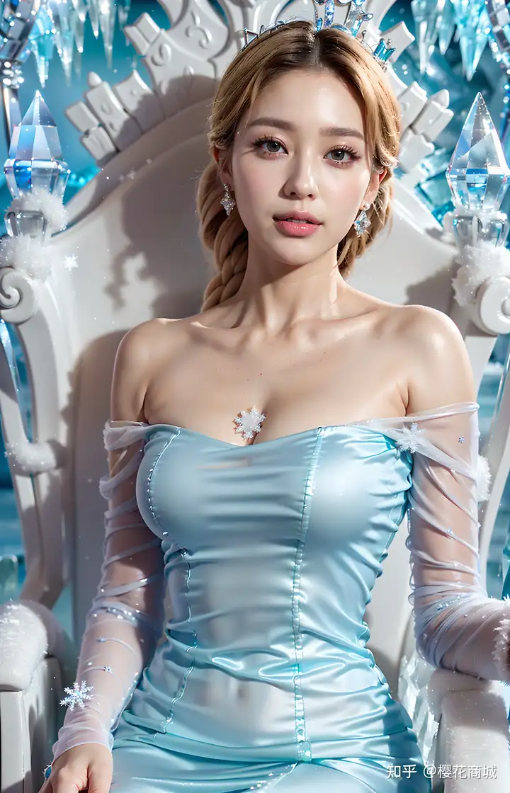 Ai绘画写真：冰雪公主——冻美人