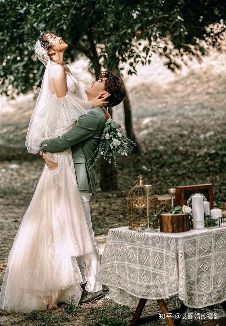 森系仙气婚纱照你若盛开清风自来满眼的爱意是藏不住的心动你是我藏在