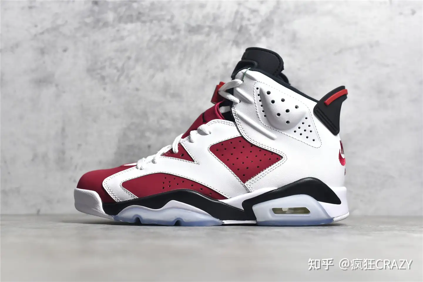 乔丹AJ6 Carmine 胭脂红白篮球鞋Air Jordan 6 开箱评测- 知乎