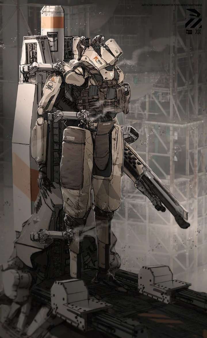 科幻废土机甲这些素材在他的笔下融合出了别样的风格