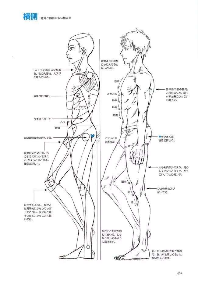 男性人体的画法教程 细节真的很重要 知乎