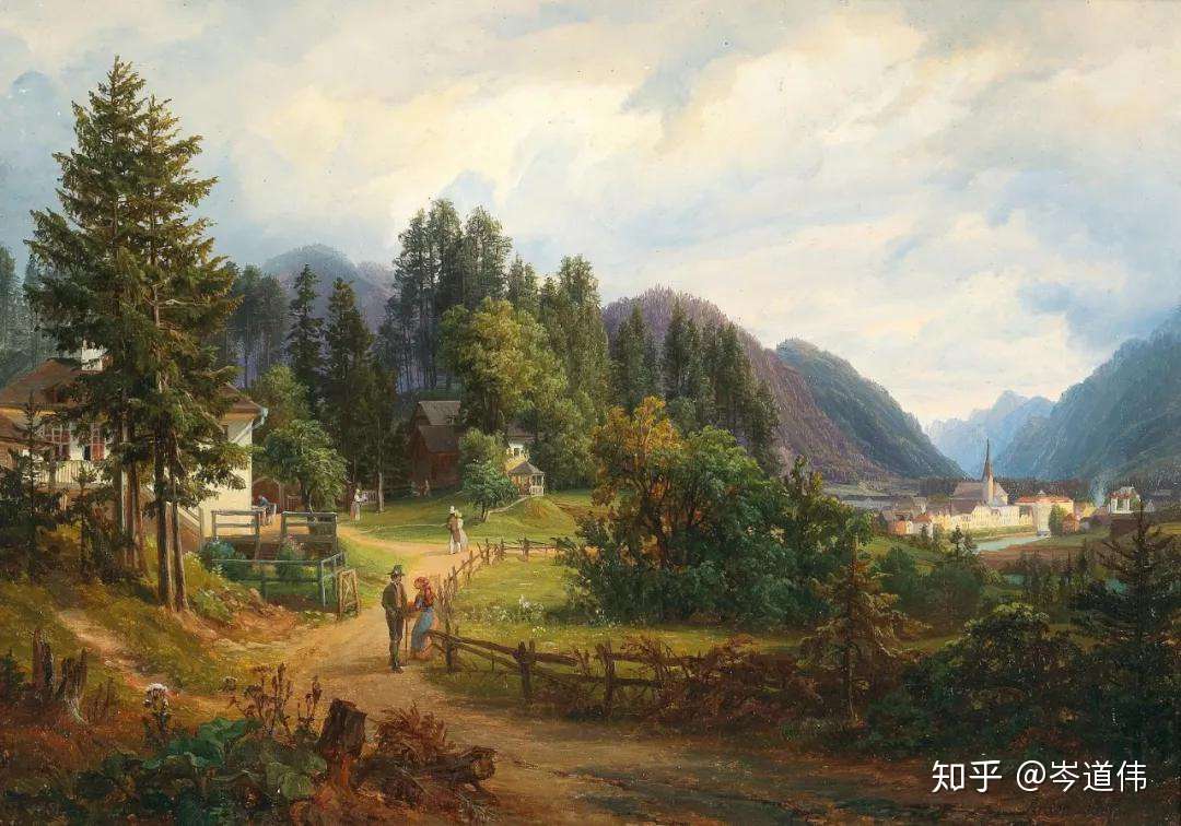高山风景 奥地利艺术家安东 希弗 高清 知乎