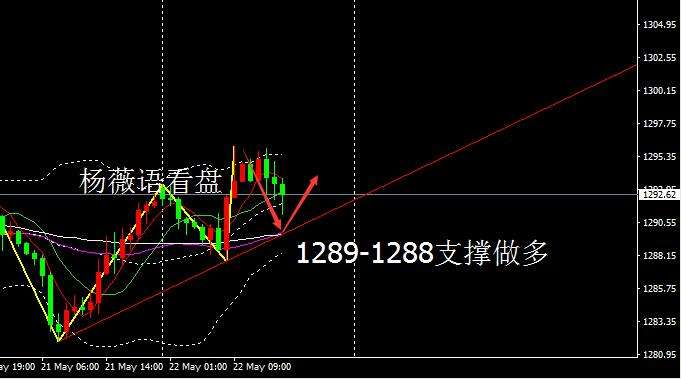 杨薇语：5.22-5.23黄金上涨的原因，后半夜如何操作？