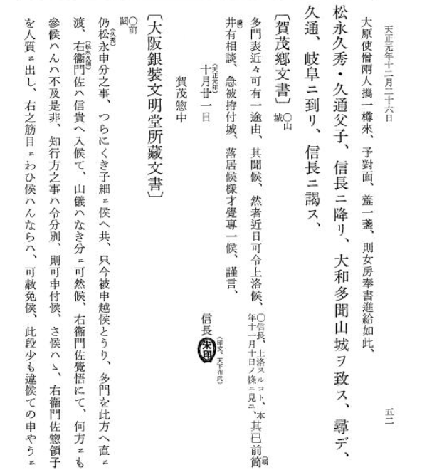 筒井順慶逸話