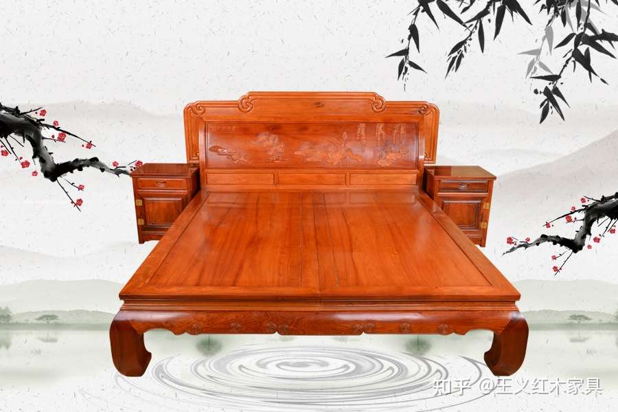 红木家具缅甸花梨床的价格是多少 知乎