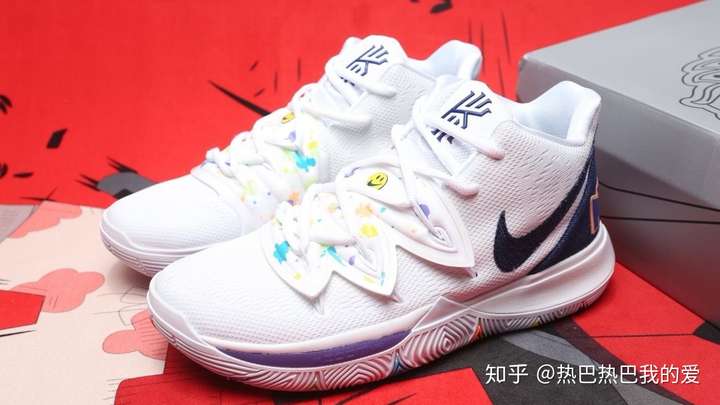 耐克nike kyrie   ep 欧文5笑脸炫彩男子专业篮球鞋