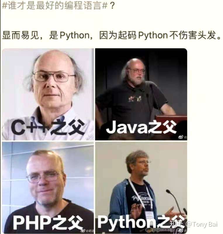 tony bai 的想法: 近期一幅编程语言之父发量多少决定语言好… - 知乎