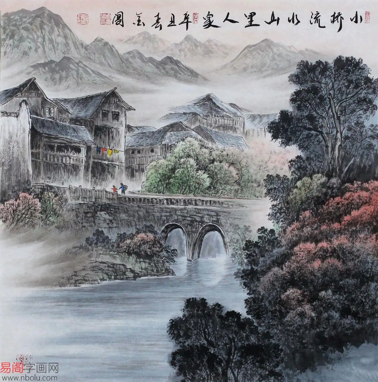 国画大师周金阊山水画作品欣赏：巍巍山河，神采飞扬 ！ - 知乎