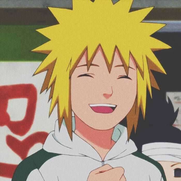 火影忍者有没有高清一点的小水门的图片最好是笑着的那种