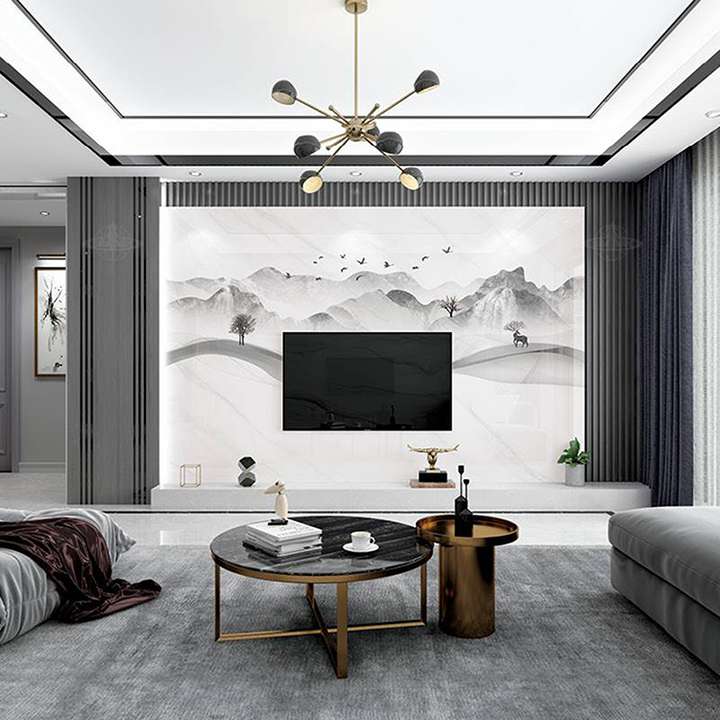 2020年网红凹凸格栅装饰墙板效果图展示