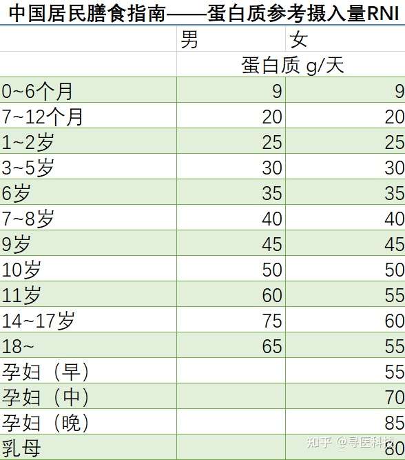 人每天需要多少蛋白质?