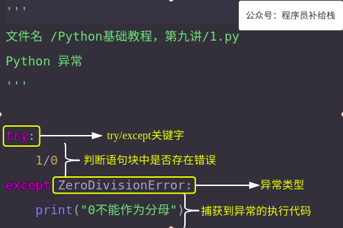 Python基础教程 第九讲 异常处理 知乎
