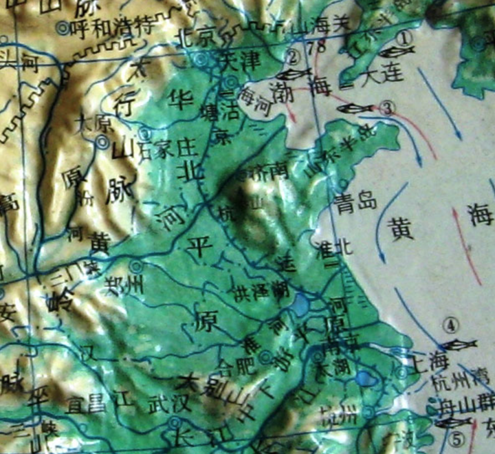 泰山山脉主脉地形图图片