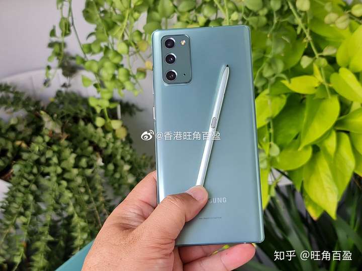 三星galaxynote20绿色实拍图薄荷绿色太好看啦