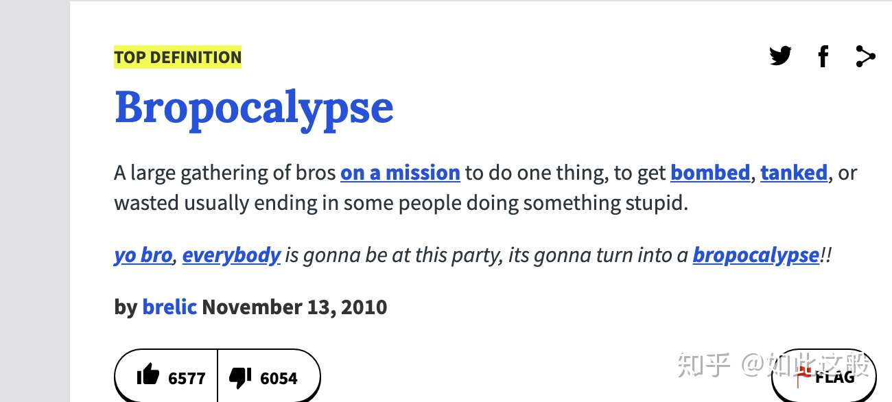 Urban Dictionary 中8 个你不可不知的新潮词汇 知乎