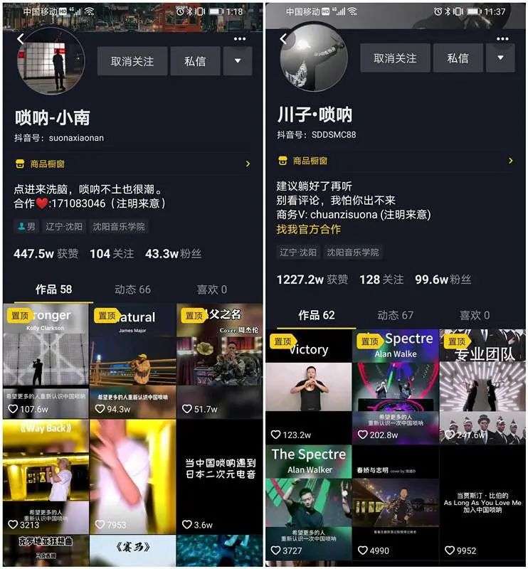 抖音教唢呐收入40万,这些民乐高手是如何在抖音快手爆火的?
