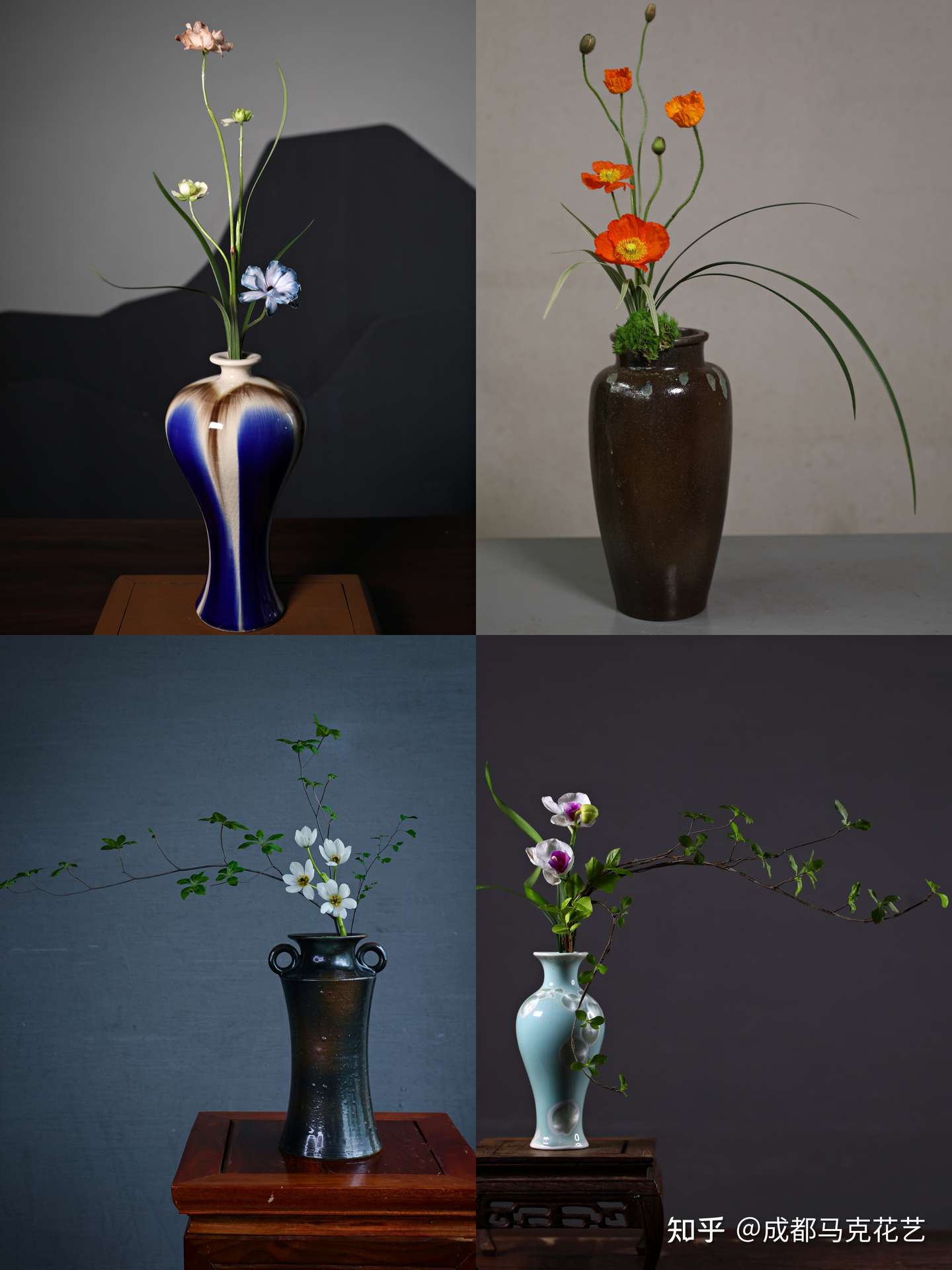 中国传统插花的六大花器 成都花艺 花艺知识 知乎