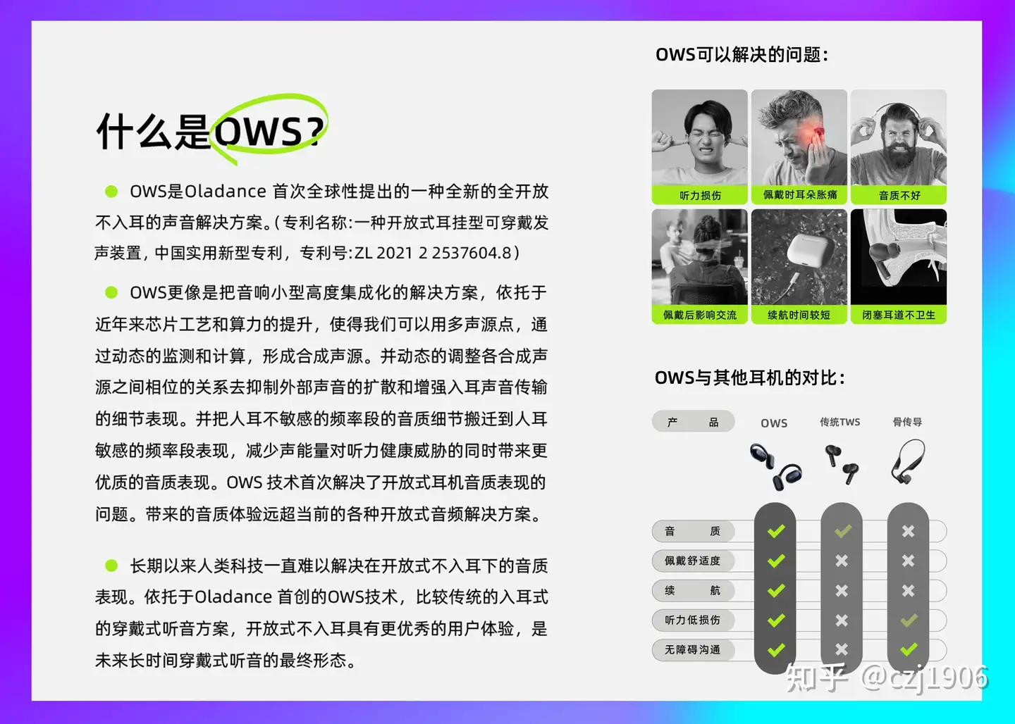 变革--以健康之名，Oladance OWS 穿戴式私人音响，全开放、不入耳、更