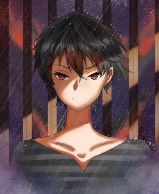 看画面中妹子深邃的眼神,透露出一股杀气 (是男是女?