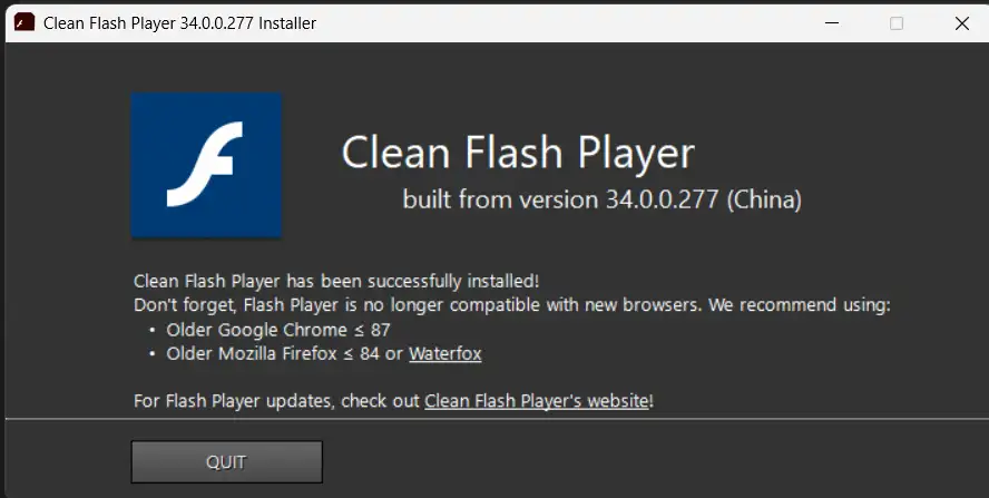 Install FlashArch - Adobe Flash SWF Player on Linux