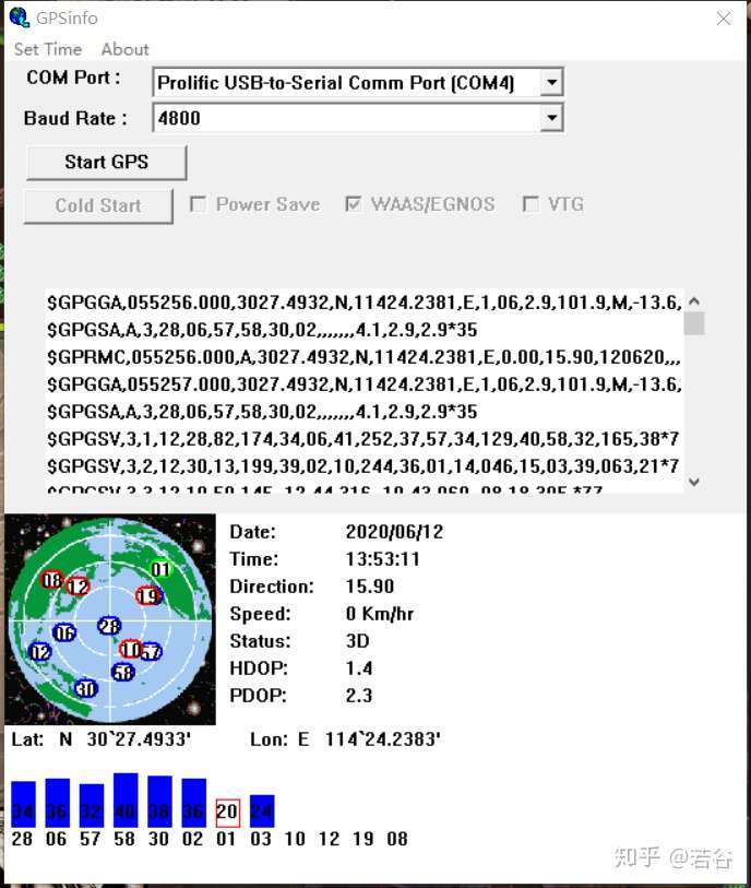 Matlab实例 解析gps 接收器 Nmea 01协议 最新版 的数据 知乎