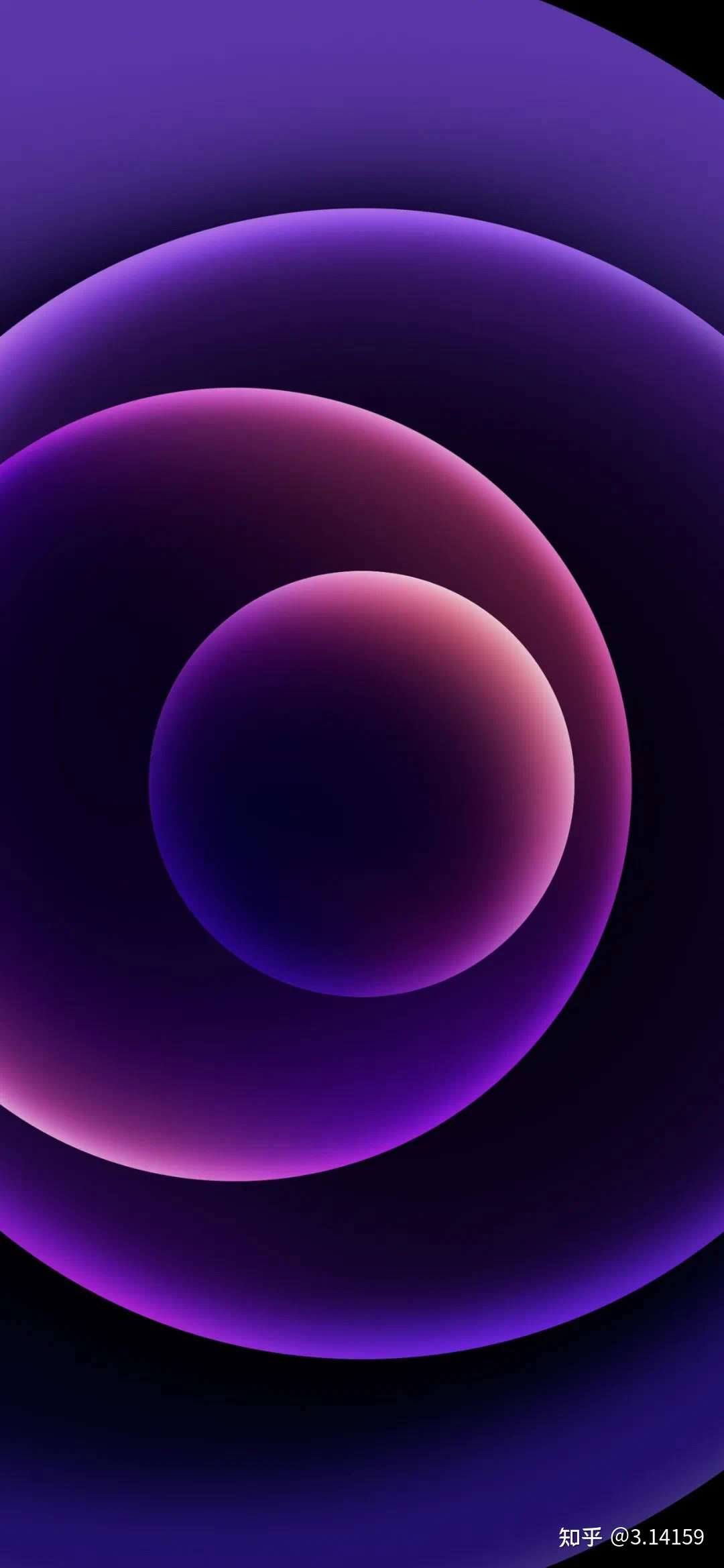 Iphone 12 紫色壁纸原厂原版 知乎