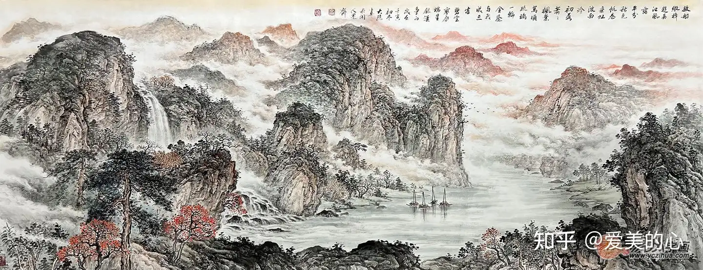 国画收藏：叶大隐老师精美山水国画作品经典永流传- 知乎