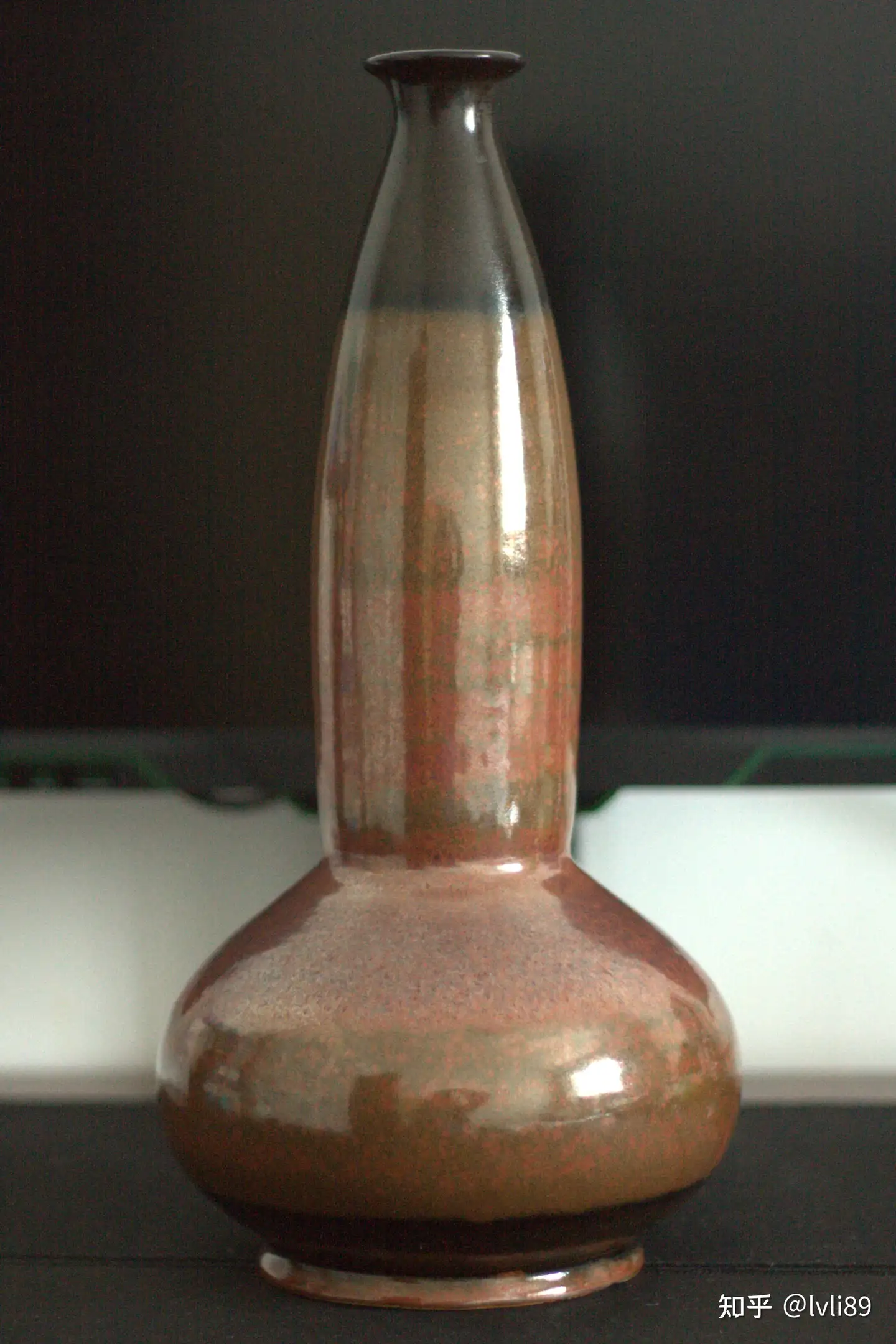 磁州窑678器作（三）铁红釉葫芦瓶- 知乎