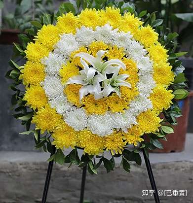祭奠的花用什么花 祭奠用花指南 不要乱用花 白菊花圈 知乎