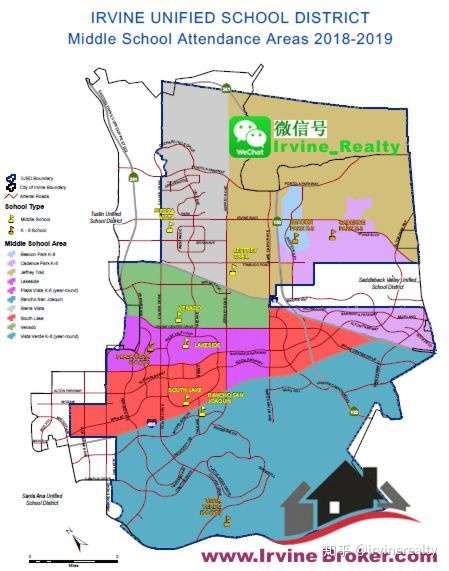 尔湾学区入学地图 全新版 知乎