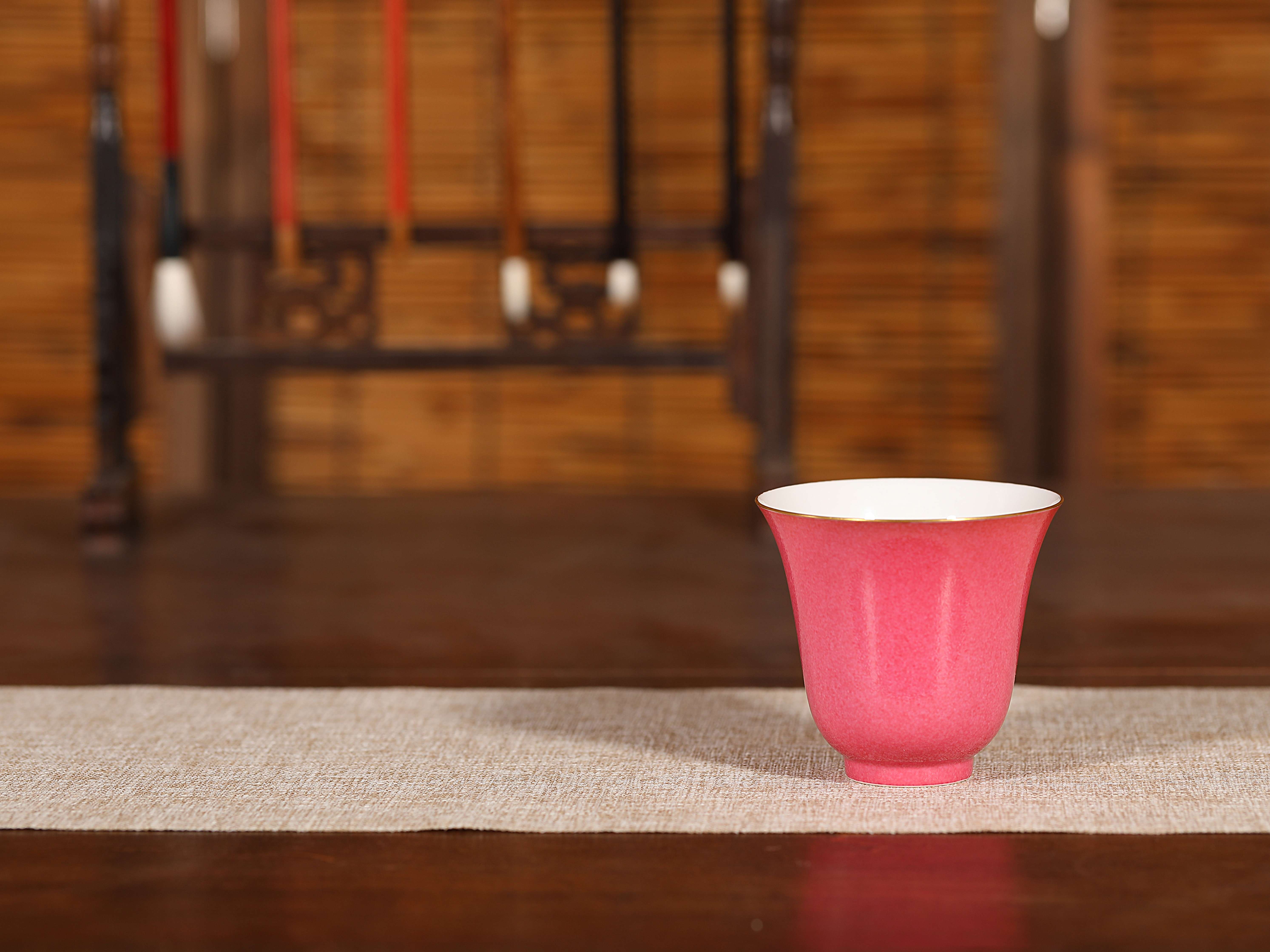 尽东其亩 的想法: 光绪 胭脂釉仰钟式杯《大清光绪年制》款… - 知乎