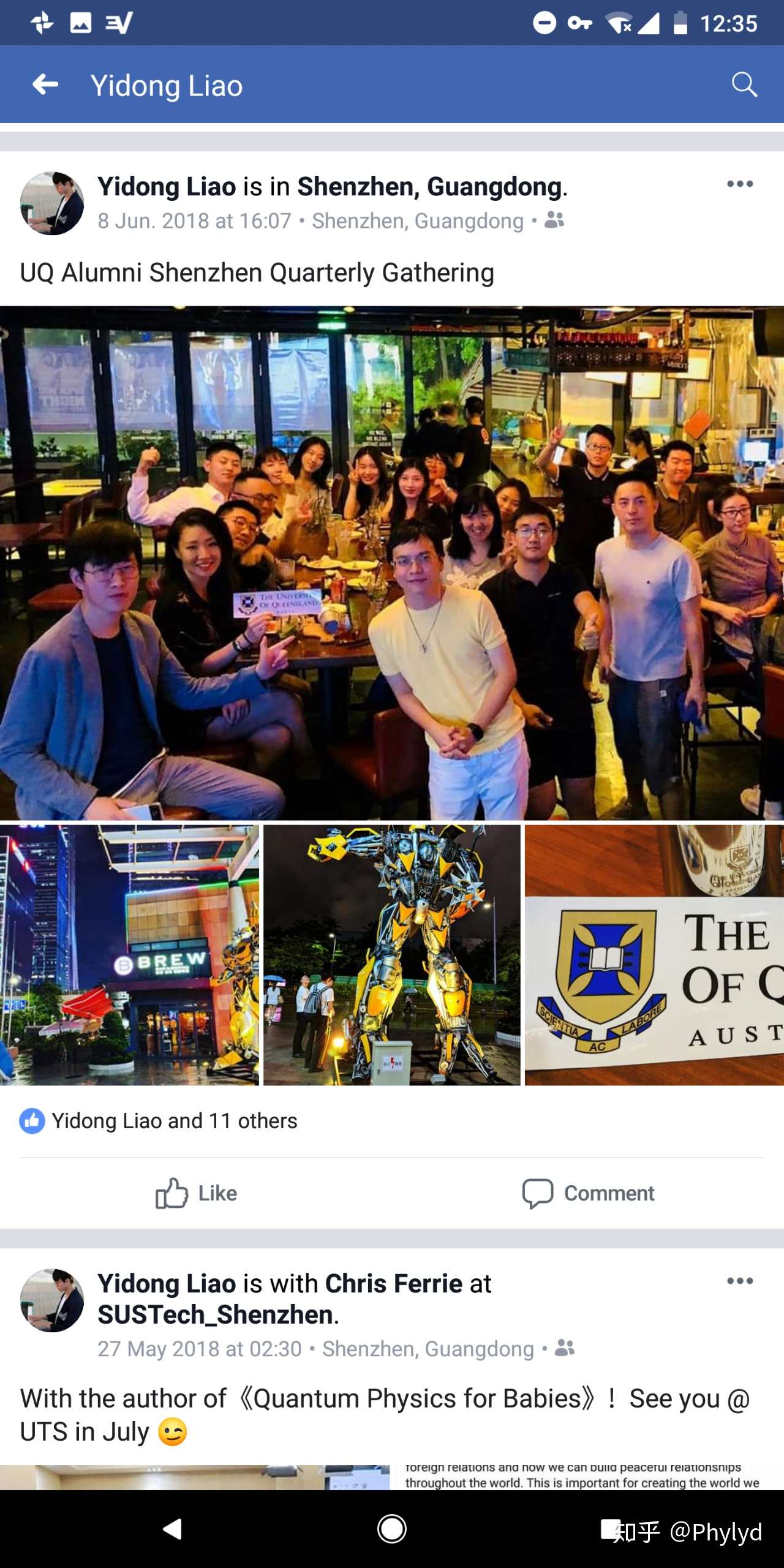 我的facebook Timeline精选 知乎