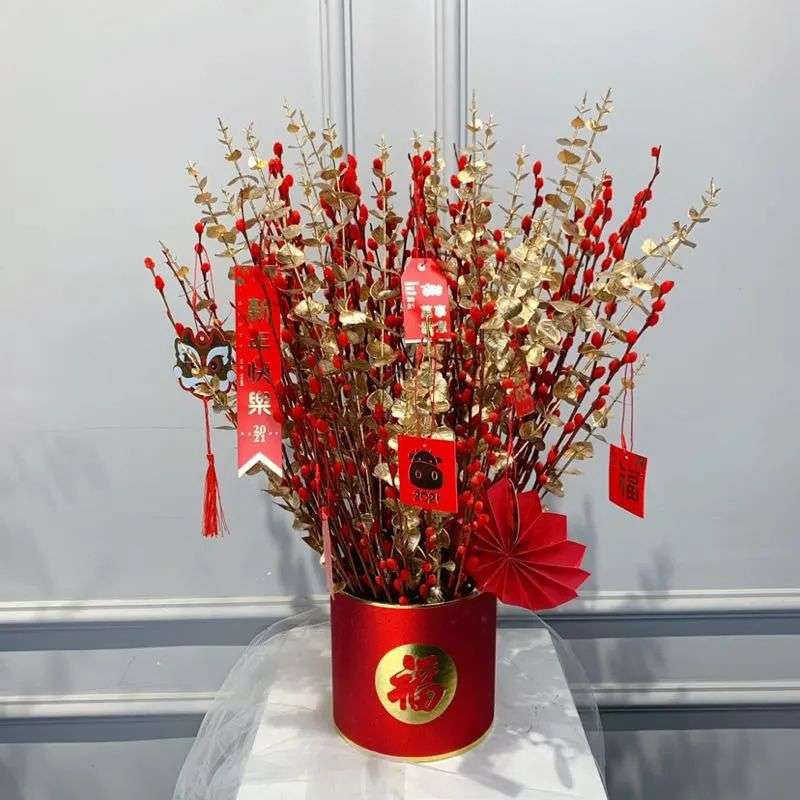 这里有一份红红火火的新年前台花 请查收哦 知乎