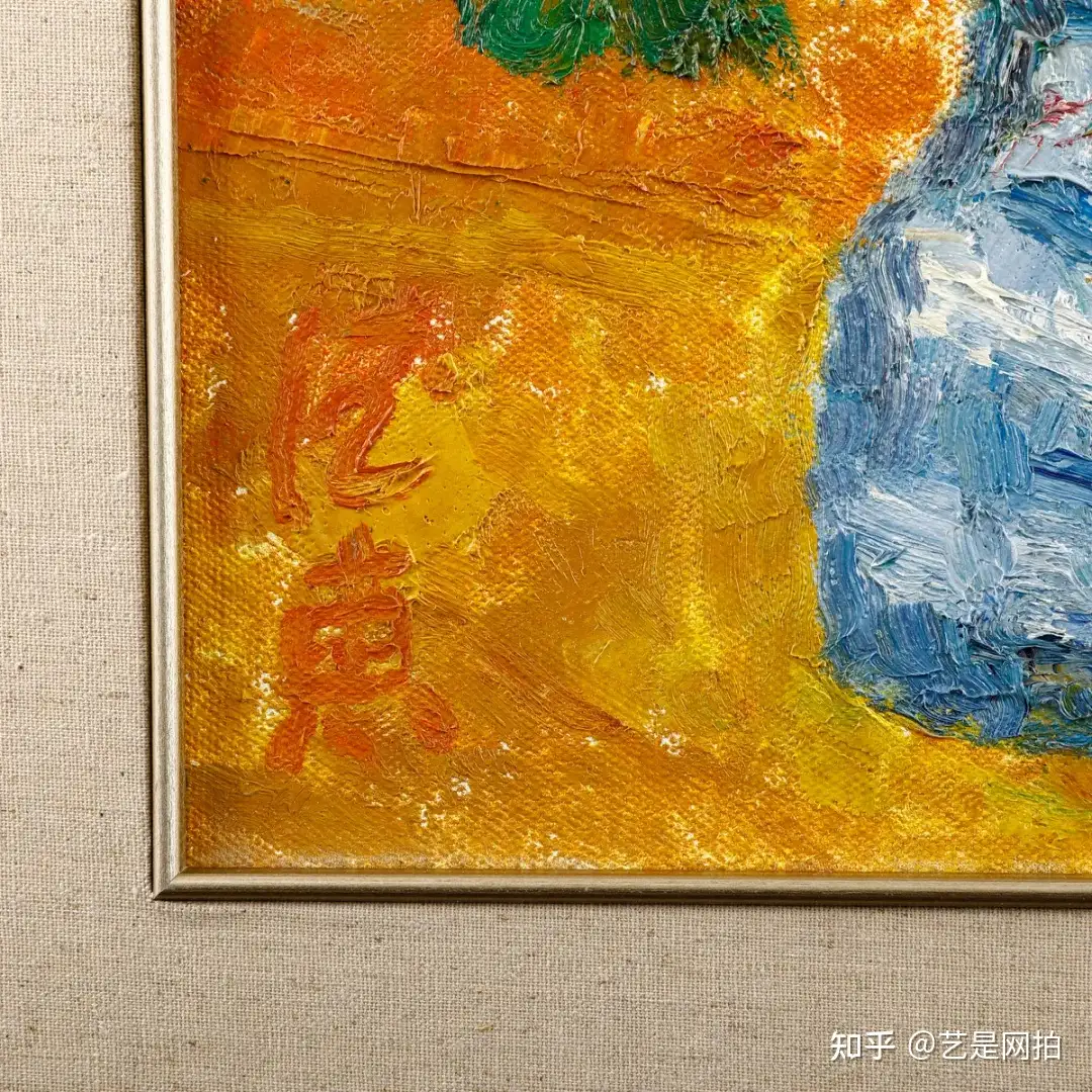 海外受注品 油画 一水会会員 - 美術品