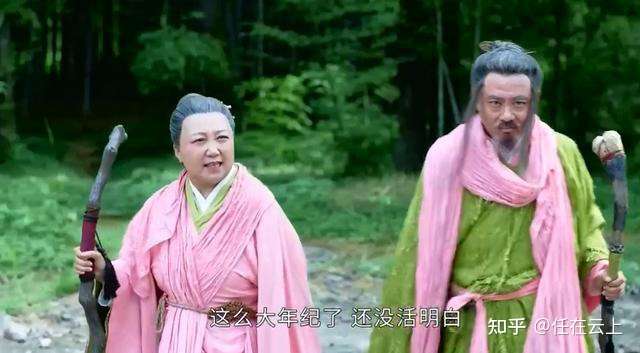 样貌参考《山河令》的桃红婆绿柳翁