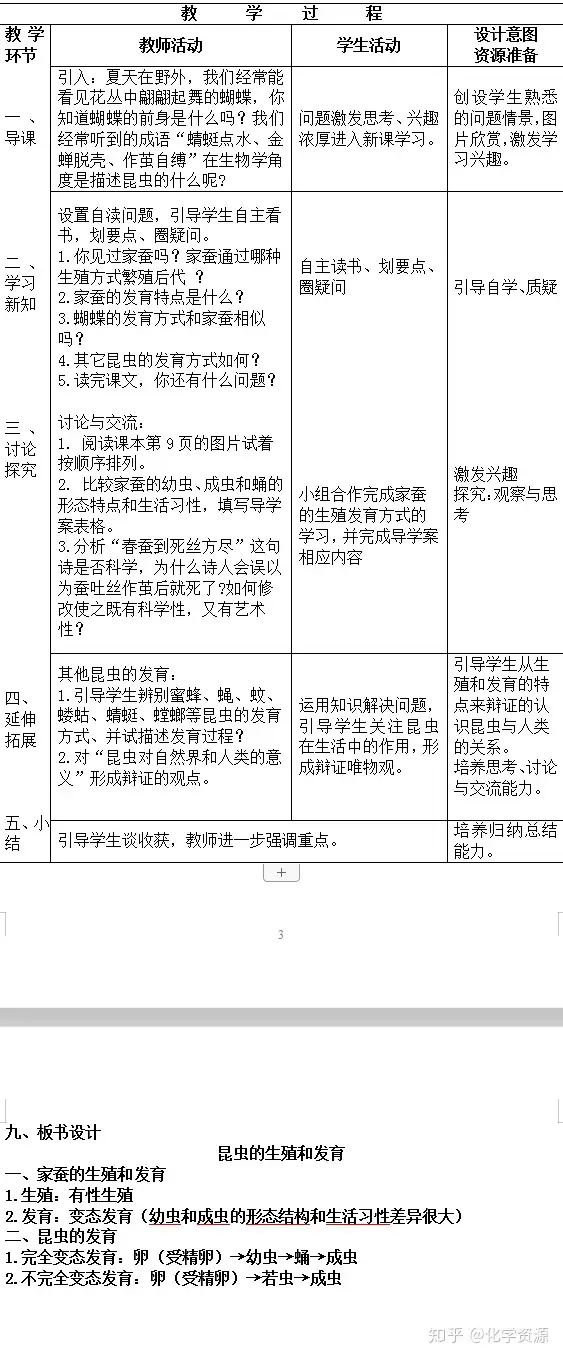 人教版初中生物八年级下册第二节昆虫的生殖和发育公开课优质课课件教案