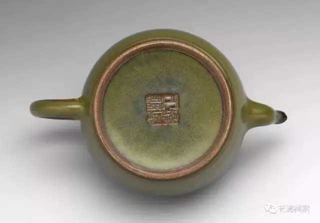 中国 茶葉末釉 蕎麦釉瓢箪摘み 急須 茶壷 M R4549