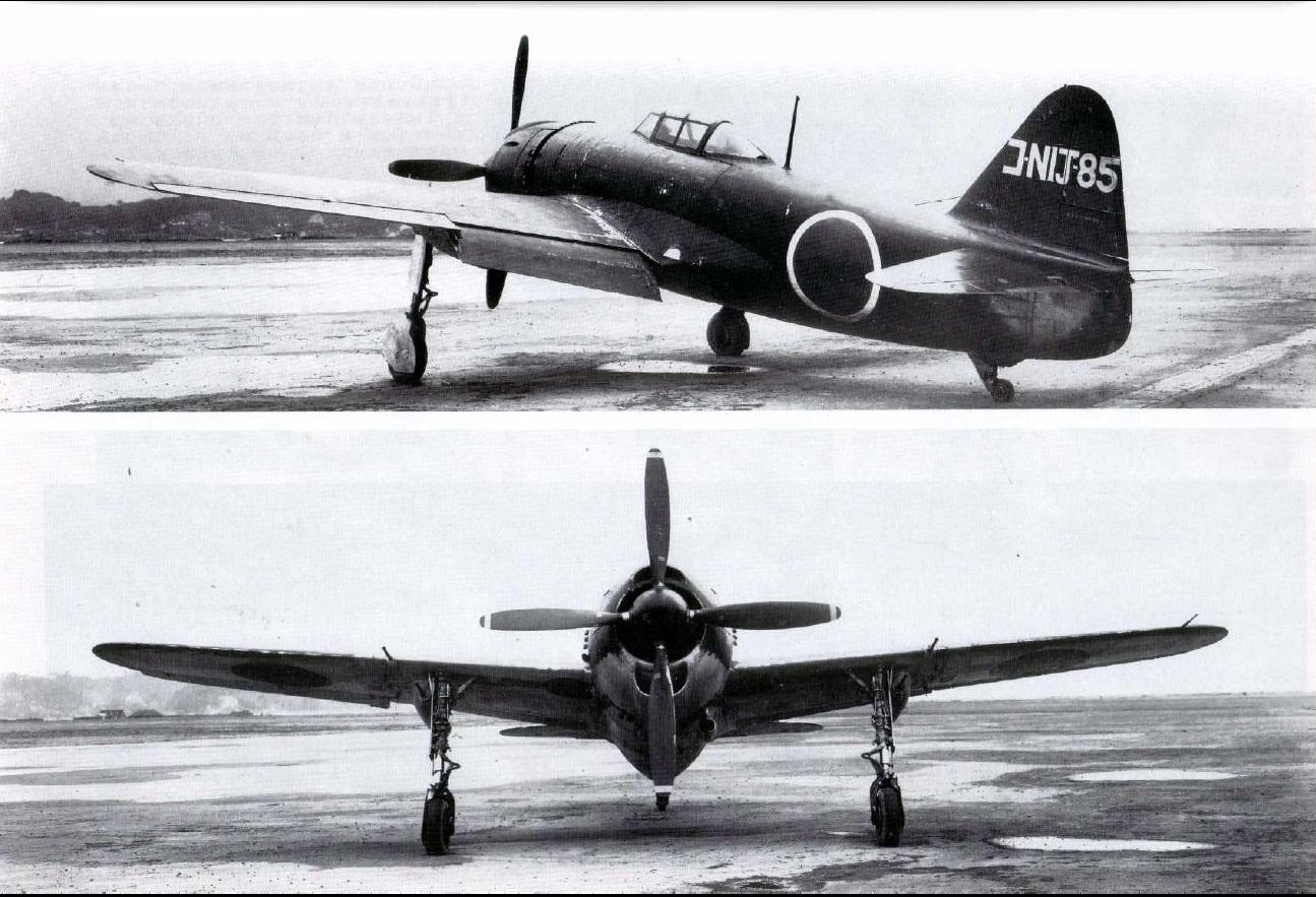 最终决定量产的紫电改(紫电21型)随着美军新锐战斗机的不断登场