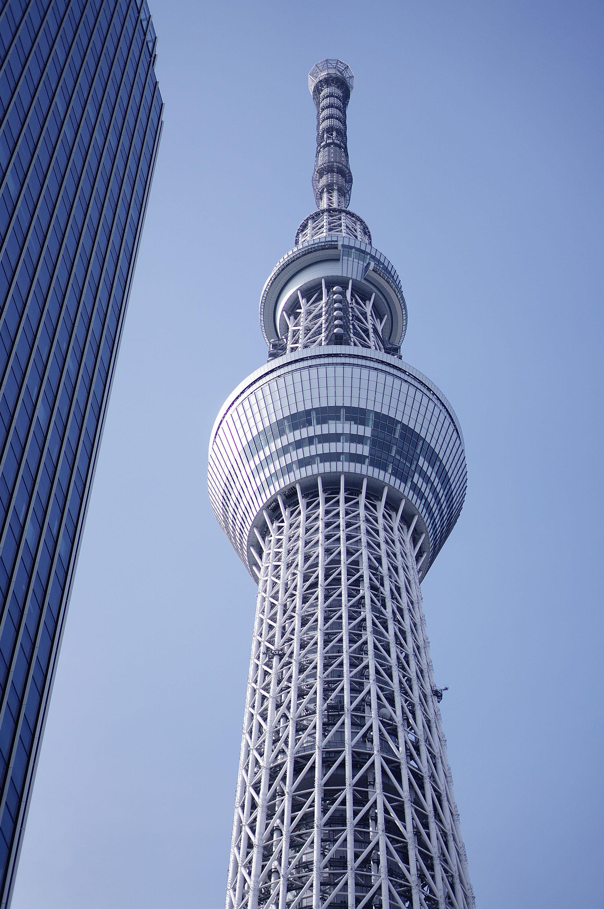 今天到了东京最高的观光塔skytree,排队人超多,差