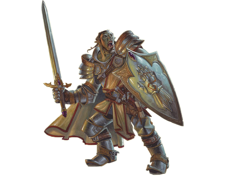 世界观中的圣骑士举例,他们是圣光的守护者,用圣光保护队友,用战锤