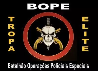 bope部队的旗帜,戾气非常重