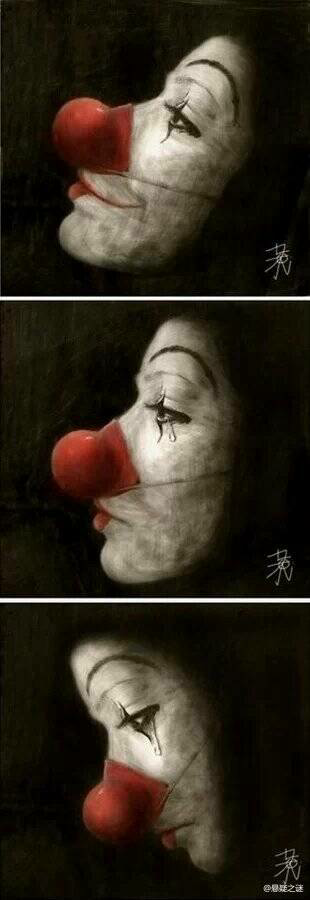 哭泣的小丑图片绝望图片